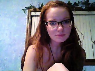 Nerdy Redhead Teen Homemade Fingering