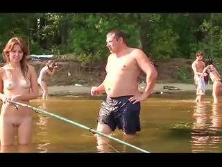 Having Fun In The Lake